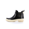 bottine en caoutchouc noire